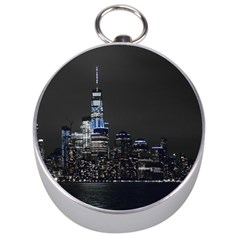 New York Skyline New York City Silver Compasses by Nexatart