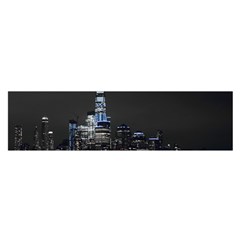 New York Skyline New York City Satin Scarf (oblong) by Nexatart