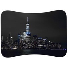 New York Skyline New York City Velour Seat Head Rest Cushion by Nexatart