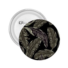 Jungle Leaves Tropical Pattern 2 25  Buttons by Nexatart