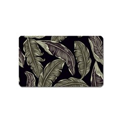 Jungle Leaves Tropical Pattern Magnet (name Card)