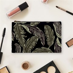 Jungle Leaves Tropical Pattern Cosmetic Bag (medium) by Nexatart