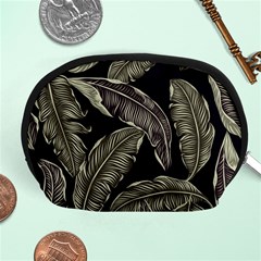 Jungle Leaves Tropical Pattern Accessory Pouch (medium) by Nexatart