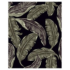 Jungle Leaves Tropical Pattern Drawstring Bag (small) by Nexatart