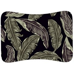 Jungle Leaves Tropical Pattern Velour Seat Head Rest Cushion