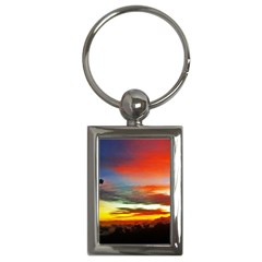 Sunset Mountain Indonesia Adventure Key Chains (rectangle)  by Nexatart