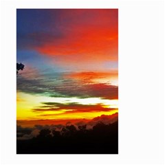 Sunset Mountain Indonesia Adventure Large Garden Flag (two Sides) by Nexatart