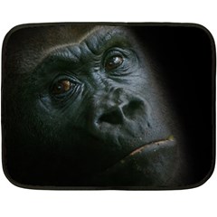 Gorilla Monkey Zoo Animal Double Sided Fleece Blanket (mini)  by Nexatart