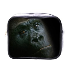 Gorilla Monkey Zoo Animal Mini Toiletries Bag (one Side) by Nexatart