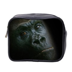 Gorilla Monkey Zoo Animal Mini Toiletries Bag (two Sides) by Nexatart