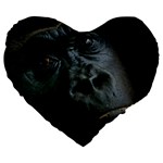 Gorilla Monkey Zoo Animal Large 19  Premium Heart Shape Cushions Front