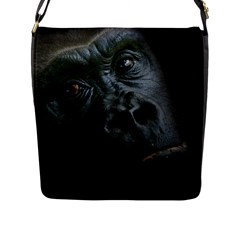 Gorilla Monkey Zoo Animal Flap Closure Messenger Bag (l) by Nexatart