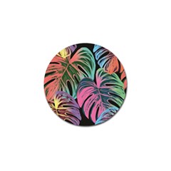 Leaves Tropical Jungle Pattern Golf Ball Marker