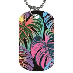 Leaves Tropical Jungle Pattern Dog Tag (Two Sides)