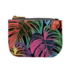 Leaves Tropical Jungle Pattern Mini Coin Purse