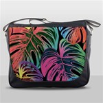 Leaves Tropical Jungle Pattern Messenger Bag Front