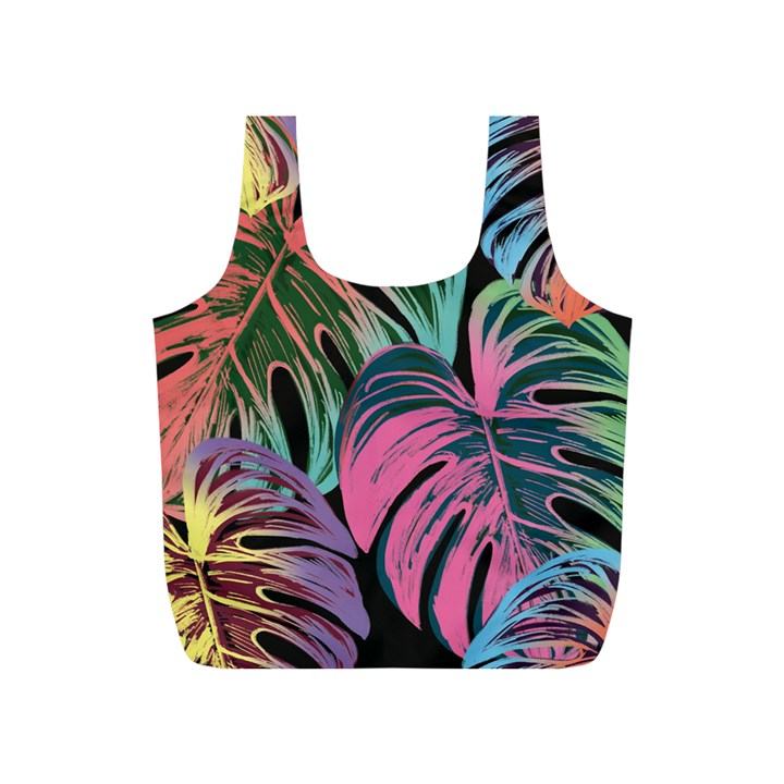 Leaves Tropical Jungle Pattern Full Print Recycle Bag (S)