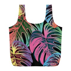 Leaves Tropical Jungle Pattern Full Print Recycle Bag (L)