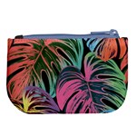 Leaves Tropical Jungle Pattern Large Coin Purse Back