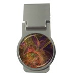 Abstract Colorful Art Design Money Clips (Round)  Front