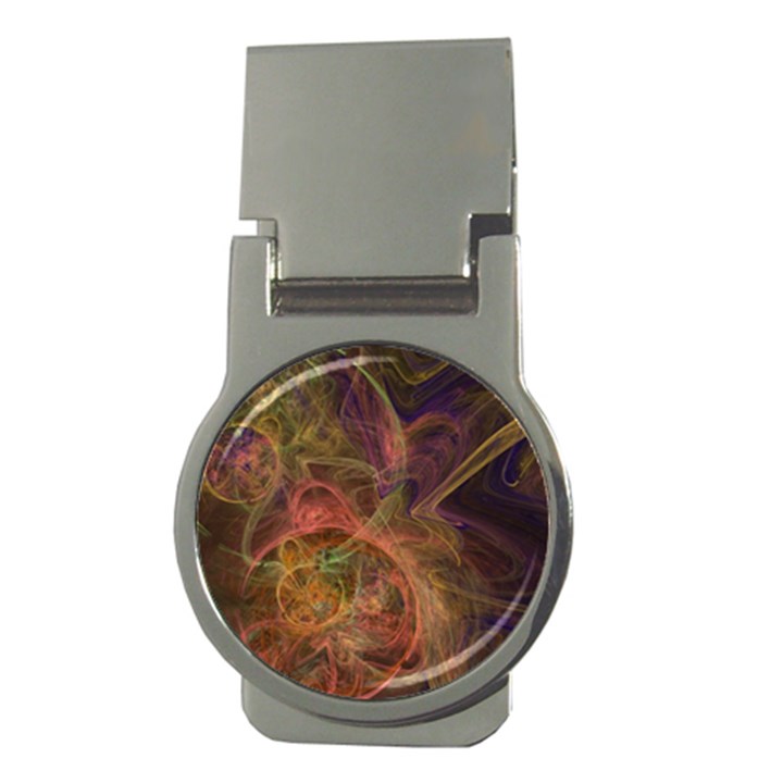 Abstract Colorful Art Design Money Clips (Round) 