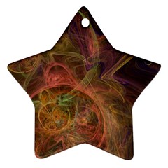 Abstract Colorful Art Design Star Ornament (two Sides) by Nexatart