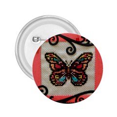 Cross Stitch Butterfly 2 25  Buttons by DeneWestUK