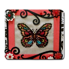 Cross Stitch Butterfly Large Mousepads by DeneWestUK