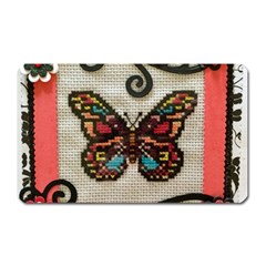 Cross Stitch Butterfly Magnet (rectangular) by DeneWestUK