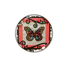 Cross Stitch Butterfly Hat Clip Ball Marker