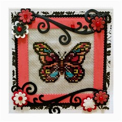 Cross Stitch Butterfly Medium Glasses Cloth (2-side) by DeneWestUK