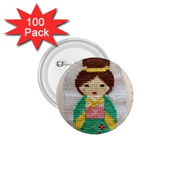 Cross Stitch Kimono 1 75  Buttons (100 Pack)  by DeneWestUK