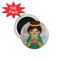 Cross Stitch Kimono 1 75  Magnets (100 Pack)  by DeneWestUK