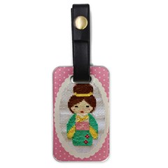 Cross Stitch Kimono Luggage Tags (one Side)  by DeneWestUK