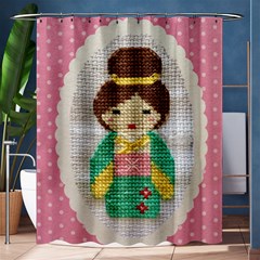 Cross Stitch Kimono Shower Curtain 60  X 72  (medium)  by DeneWestUK