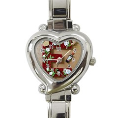 E Is For Everything Heart Italian Charm Watch by DeneWestUK