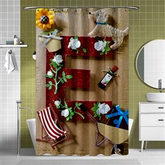 E Is For Everything Shower Curtain 48  X 72  (small)  by DeneWestUK