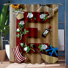 E Is For Everything Shower Curtain 60  X 72  (medium)  by DeneWestUK