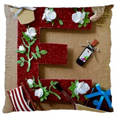 E Is For Everything Large Cushion Case (two Sides) by DeneWestUK