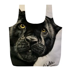 Panther Full Print Recycle Bag (l) by ArtByThree