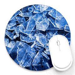 Cold Ice Round Mousepads by FunnyCow