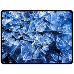 Cold Ice Fleece Blanket (large)  by FunnyCow