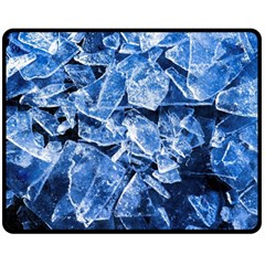 Cold Ice Double Sided Fleece Blanket (medium)  by FunnyCow