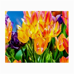 Festival Of Tulip Flowers Small Glasses Cloth (2-side) by FunnyCow