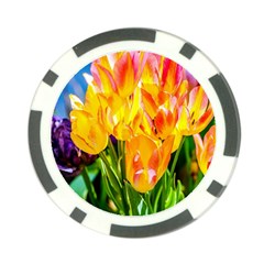 Festival Of Tulip Flowers Poker Chip Card Guard by FunnyCow