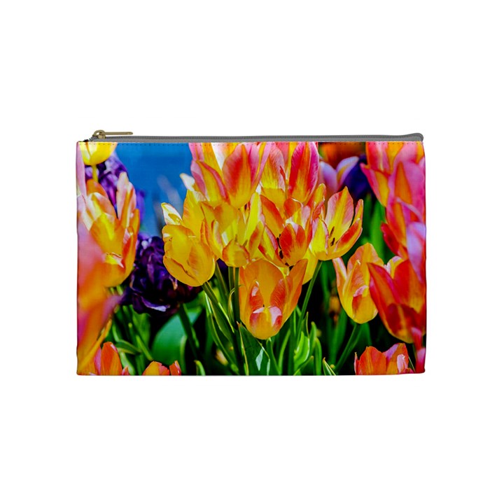 Festival Of Tulip Flowers Cosmetic Bag (Medium)