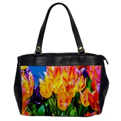 Festival Of Tulip Flowers Oversize Office Handbag by FunnyCow