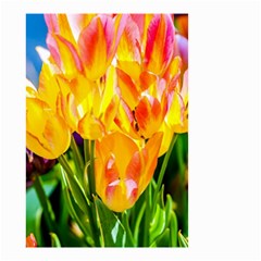 Festival Of Tulip Flowers Small Garden Flag (two Sides) by FunnyCow