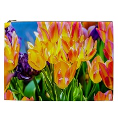 Festival Of Tulip Flowers Cosmetic Bag (xxl) by FunnyCow