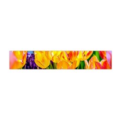 Festival Of Tulip Flowers Flano Scarf (mini)